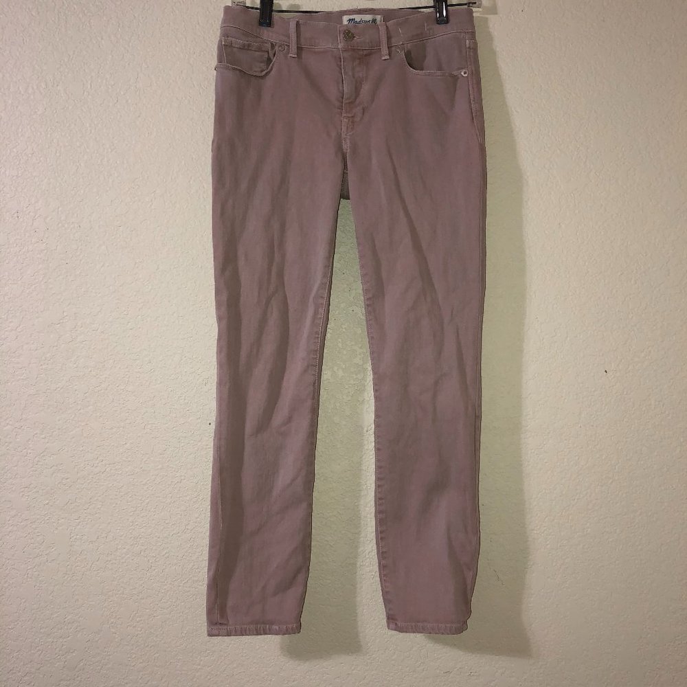 MADEWELL Pink Mauve Skinny Skinny Crop Jeans 27